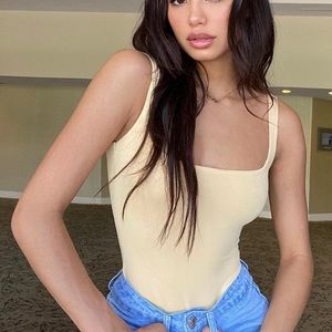 Princess Polly light yellow tamikah bodysuit